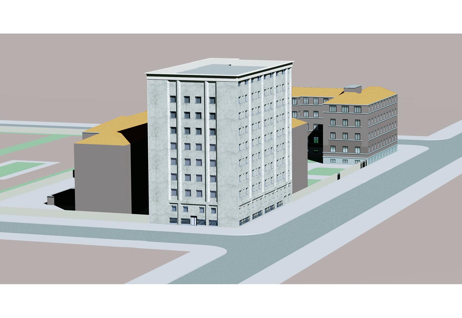 Besta hospital in Milan - 1st phase - Perspective